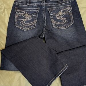 Silver Jeans Women's Boot Cut Jeans - Dark Blue